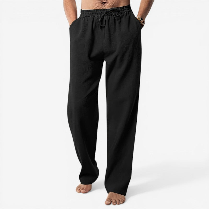Men's Straight Leg Drawstring Trousers