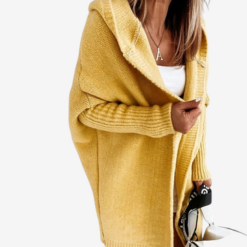 Chic Women's Hooded Knit Cardigan