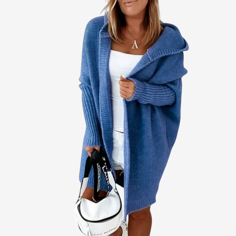 Chic Women's Hooded Knit Cardigan
