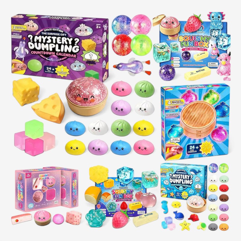 Squeezmas - Squishy játék adventi naptár 24 napos meglepetéssel