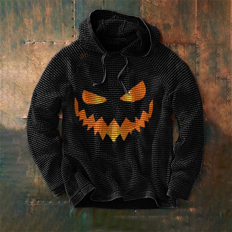 Jordan - Vidám, halloweeni grafikás kapucnis pulóver