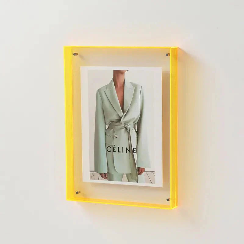 PrismFrame LED Geometric Wall Art – Modern Illuminated Decor