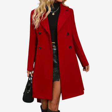 Women’s Belted Long Sleeve Coat