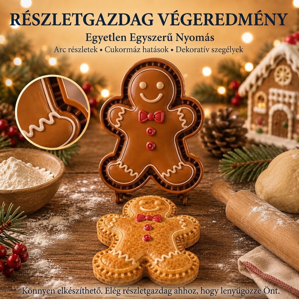FestiveMold - Mini tortaforma 9 ünnepi mintával
