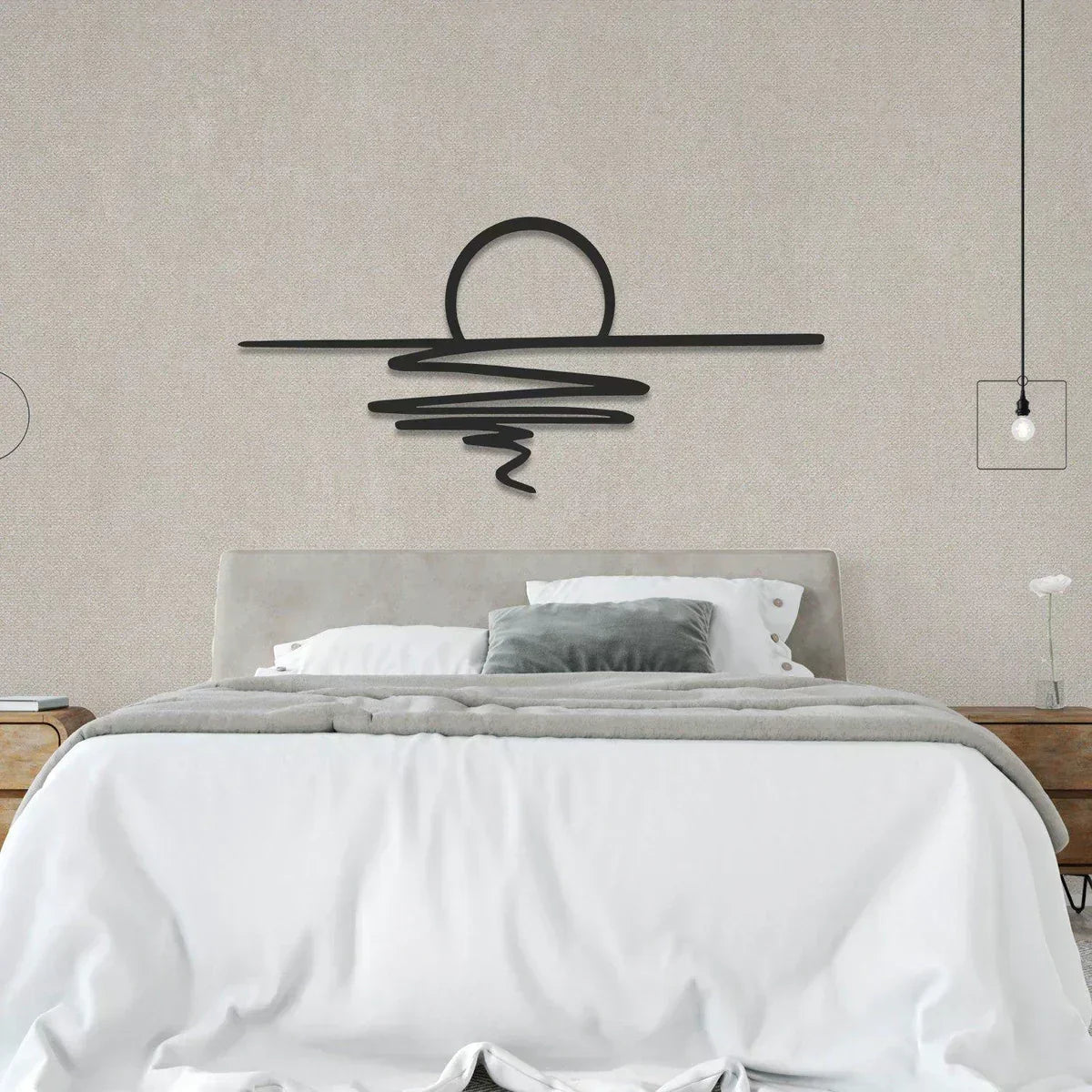 SereneSwirl - Modern Minimalist Wall Art for Stylish Spaces