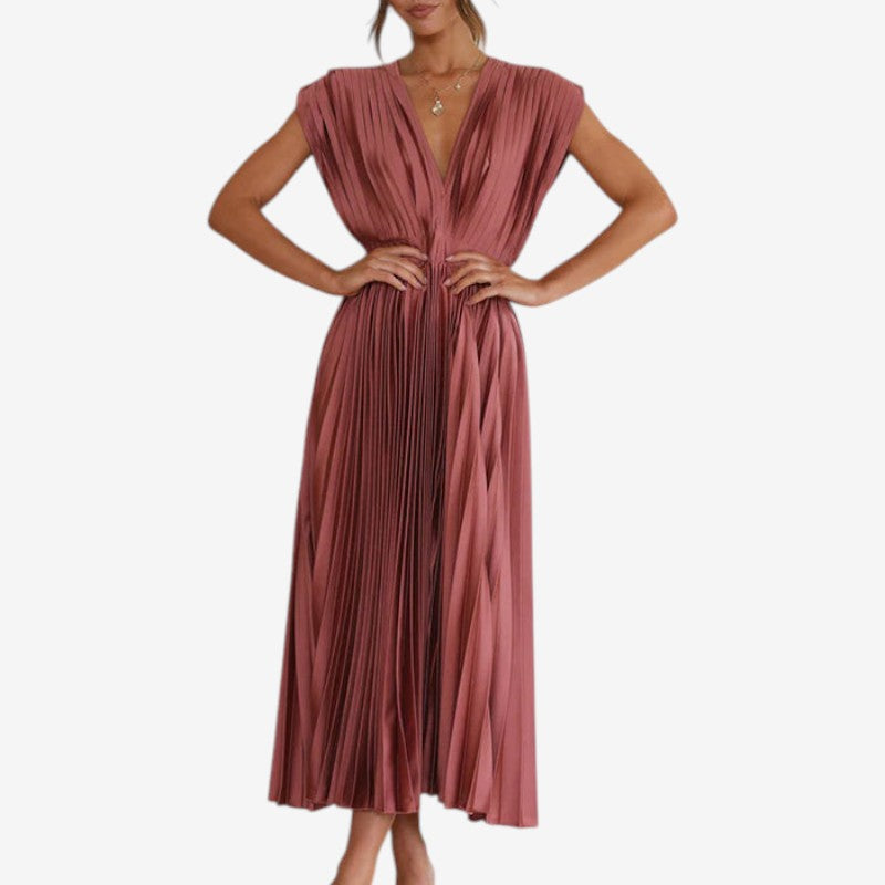 Sleeveless V-Neck Minimal Dress