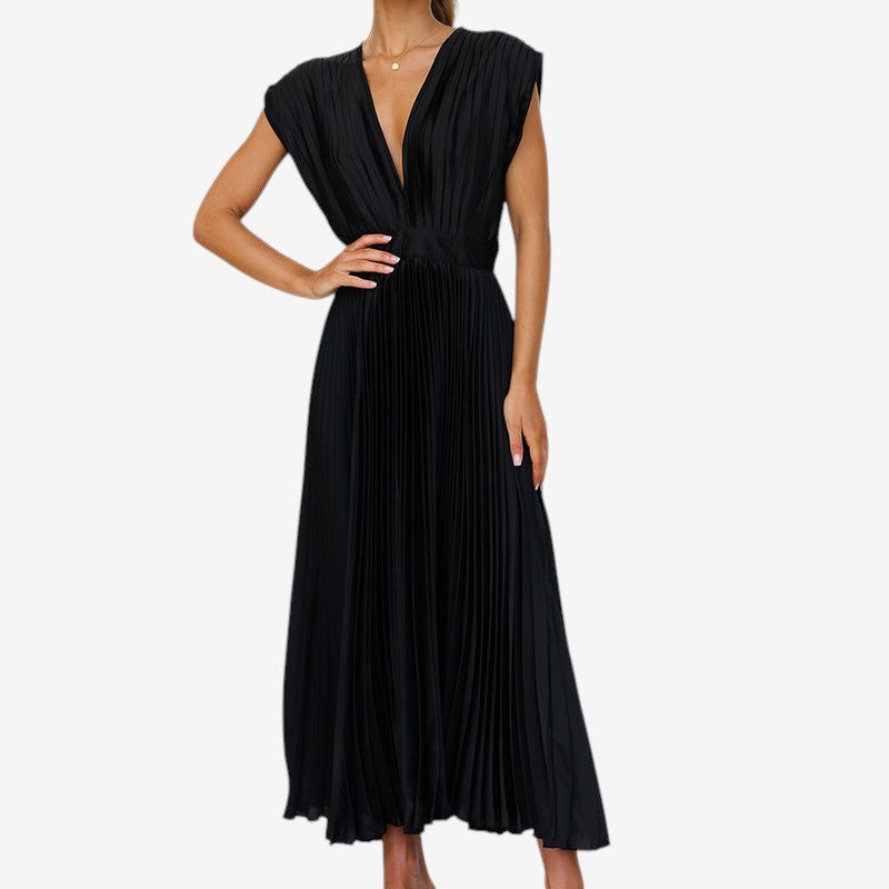 Sleeveless V-Neck Minimal Dress