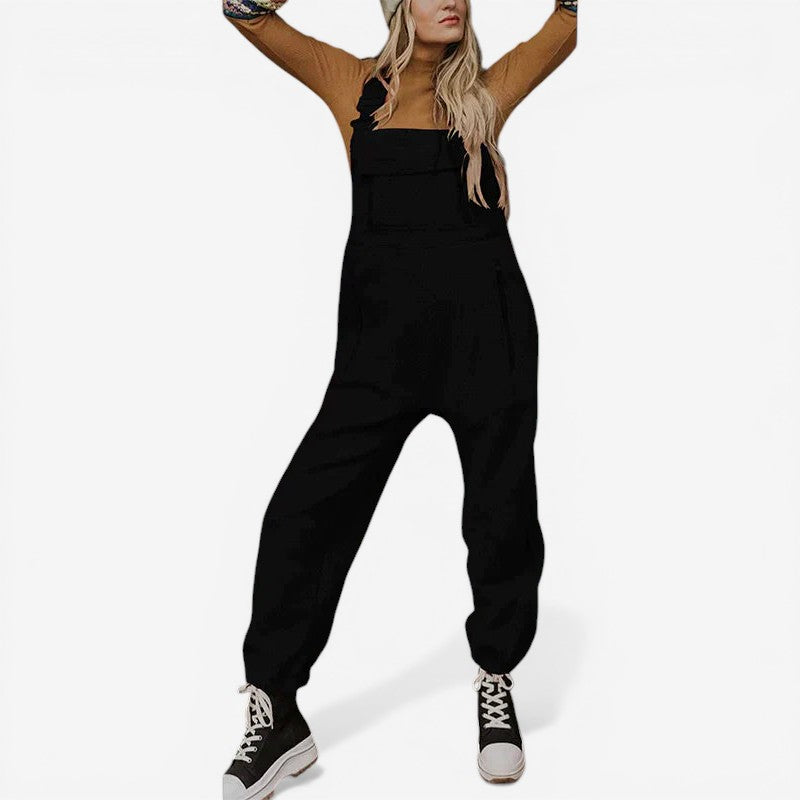 Women's Fleece Strap Jumpsuit
