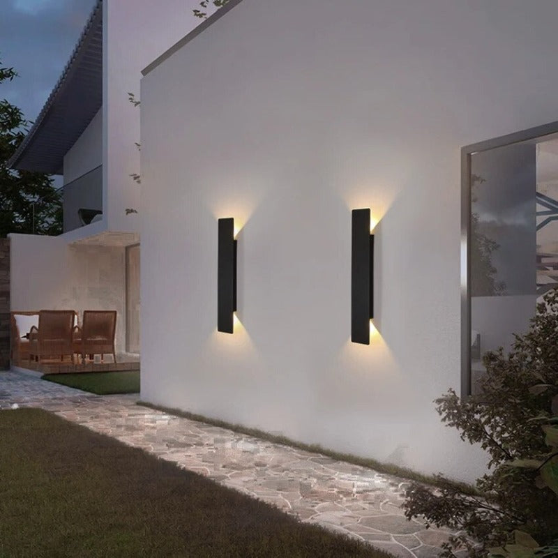 LumiLine - Modern LED Wall Lights Minimalist Design with Soft Ambient Glow | Durable Indoor & Outdoor Lighting with Energy-Efficient LEDs | Elegant Accent for Patio, Entryway, Living Room, or Hallway