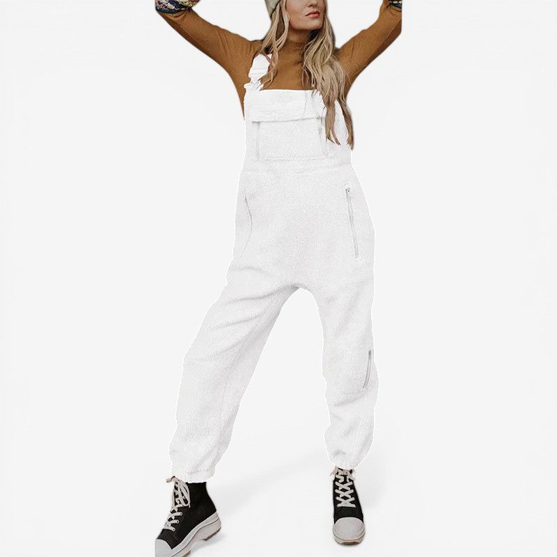 Women's Fleece Strap Jumpsuit