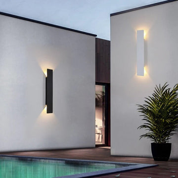 LumiLine - Modern LED Wall Lights Minimalist Design with Soft Ambient Glow | Durable Indoor & Outdoor Lighting with Energy-Efficient LEDs | Elegant Accent for Patio, Entryway, Living Room, or Hallway