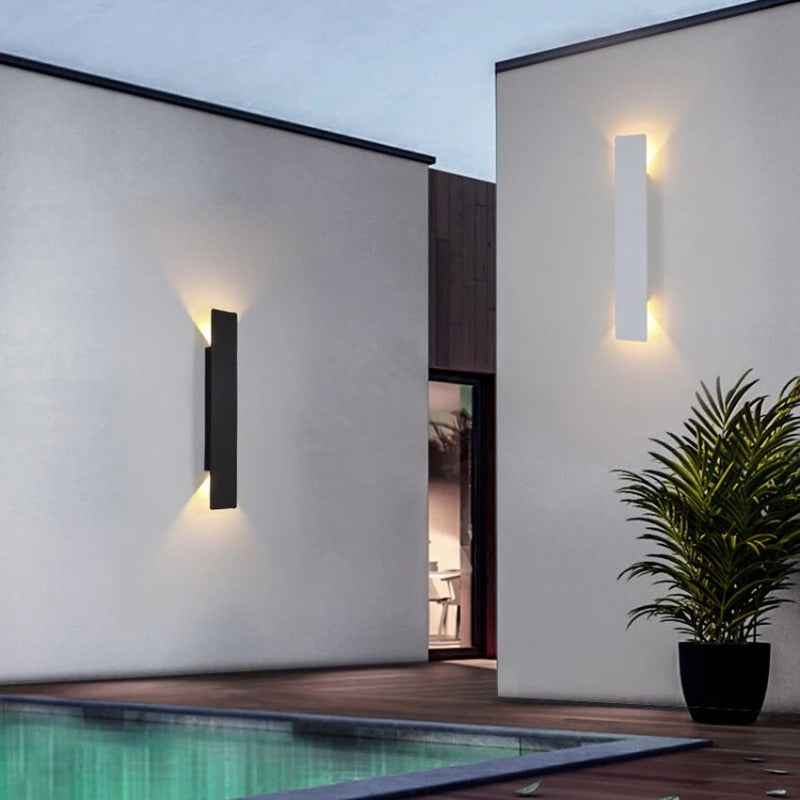 LumiLine - Modern LED Wall Lights Minimalist Design with Soft Ambient Glow | Durable Indoor & Outdoor Lighting with Energy-Efficient LEDs | Elegant Accent for Patio, Entryway, Living Room, or Hallway