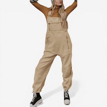 Women's Fleece Strap Jumpsuit