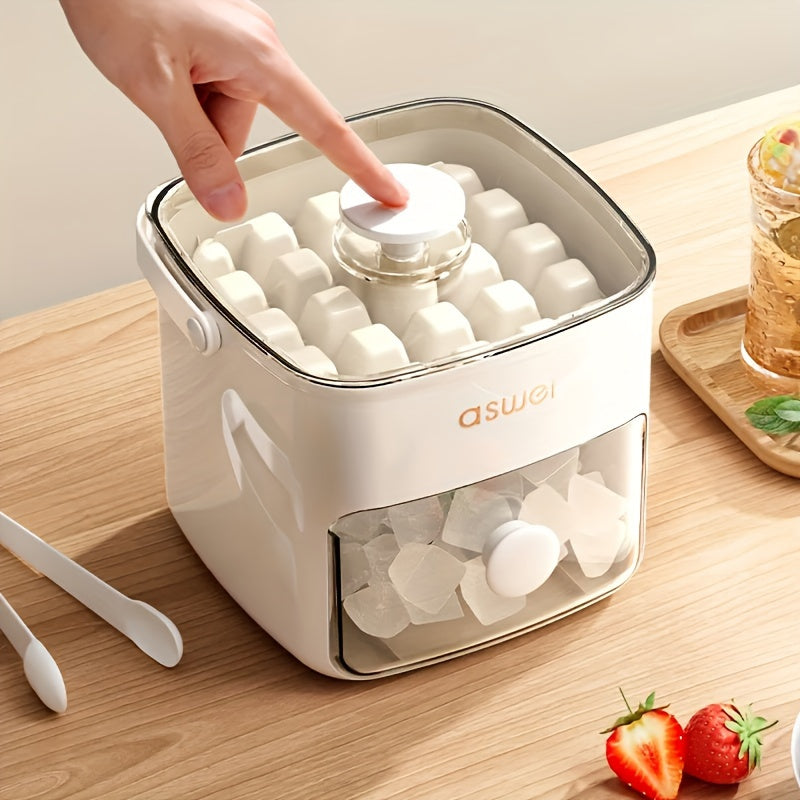 ChillMate - Ice Cube Storage and Dispenser Neat, Space-Saving Ice Organization | Easy-Access Pull-Out Drawer for Quick Ice Retrieval