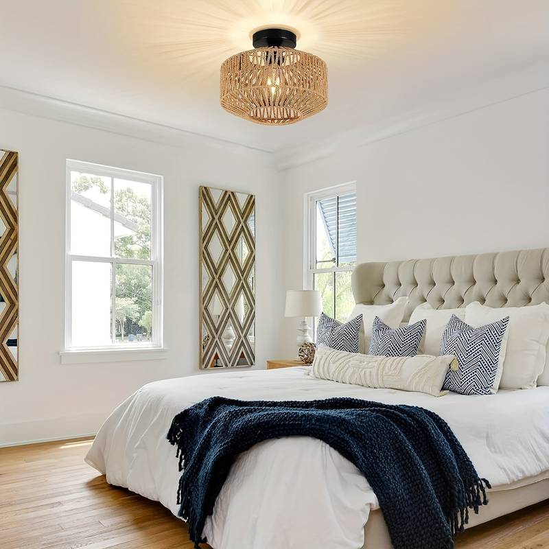NaturWeave Handmade Rattan Pendant Lamp