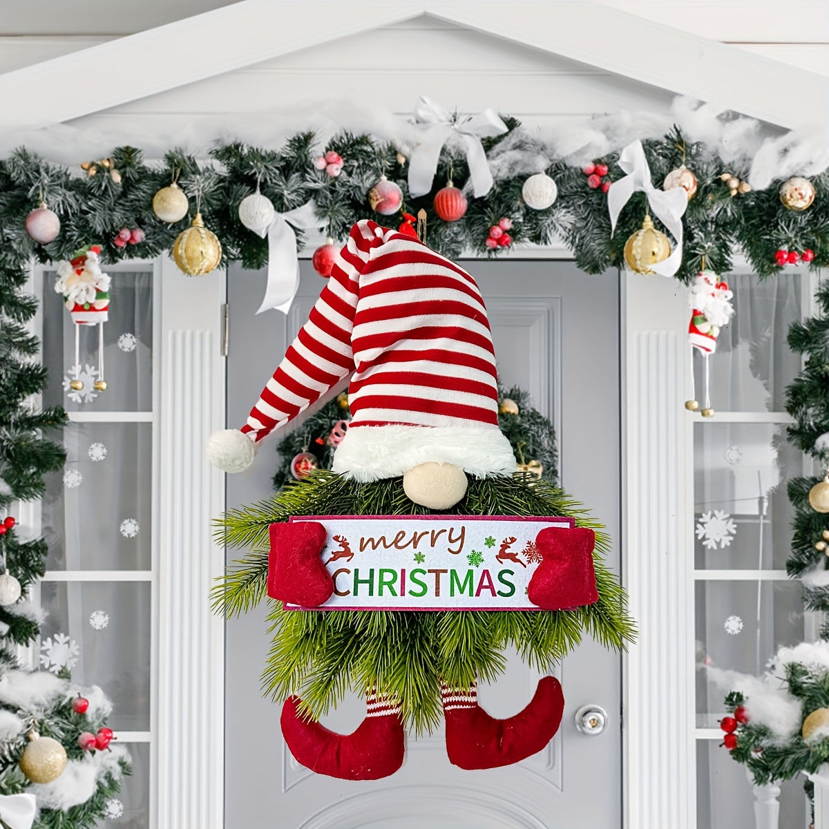 Art Deco Christmas Wreath