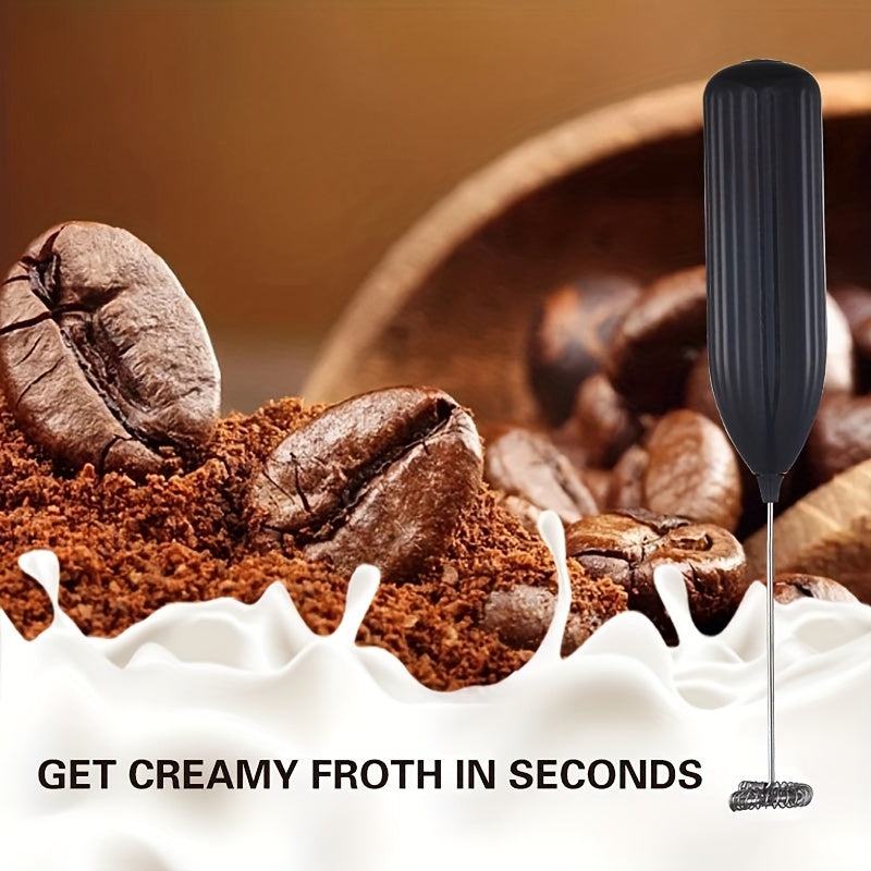 DrinkMixer - Battery-Operated Handheld Milk Frother Effortless Frothing for Barista-Quality Drinks | One-Touch Operation for Smooth, Creamy Texture