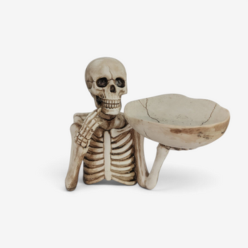 Spooky Skeleton Bowl Holder for Halloween