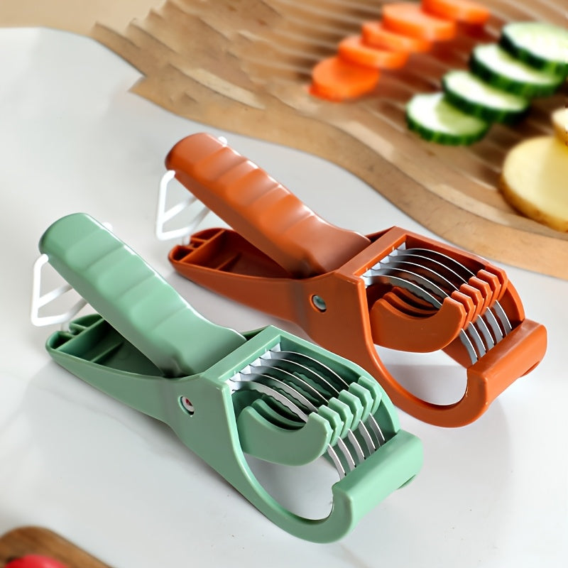 SwiftSlice - Multifunctional Fruit & Vegetable Slicer Slice, Dice, and Julienne with Precision | Sharp Stainless Steel Blades for Effortless Cutting