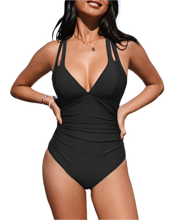 EleganceVee One-Piece Swimsuit