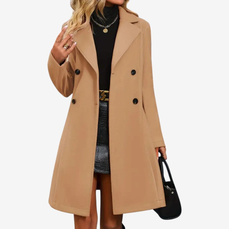 Women’s Belted Long Sleeve Coat