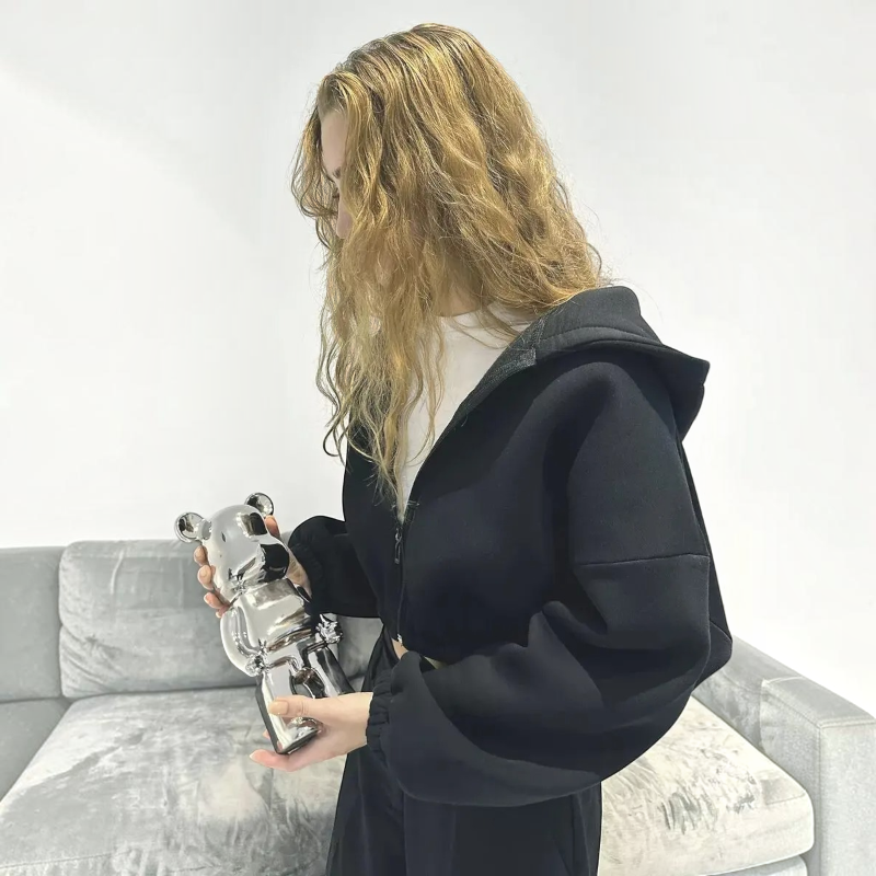 Women’s Stylish Hooded Zip Jacket