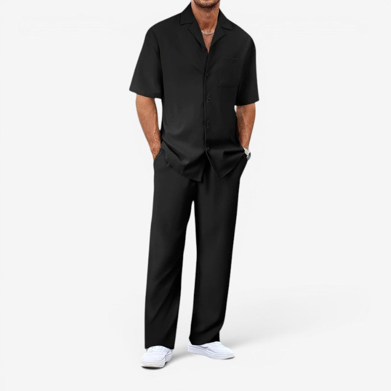 Men's Casual 2-Piece Set with Pockets