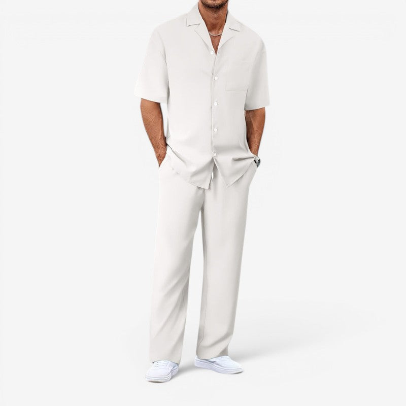 Men's Casual 2-Piece Set with Pockets
