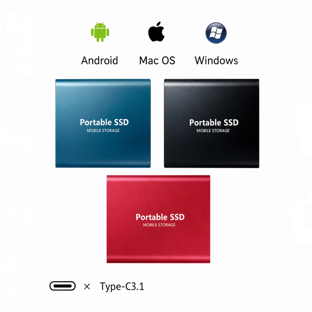 DataVault – 1-16 TB hordozható külső SSD USB 3.1 és Type-C csatlakozással