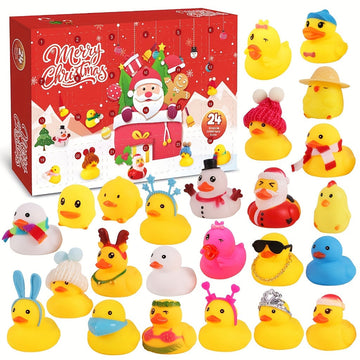 Festive Advent Calendar with Rubber Ducks for Christmas 2025