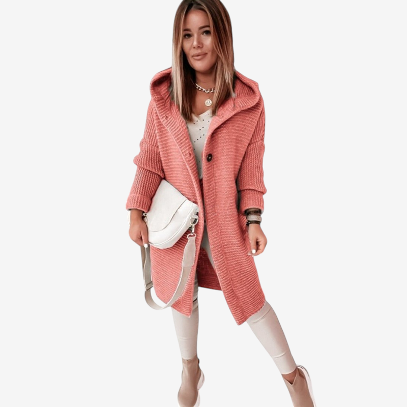 Chic Women’s Hooded Knit Sweater
