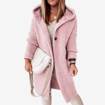 Chic Women’s Hooded Knit Sweater