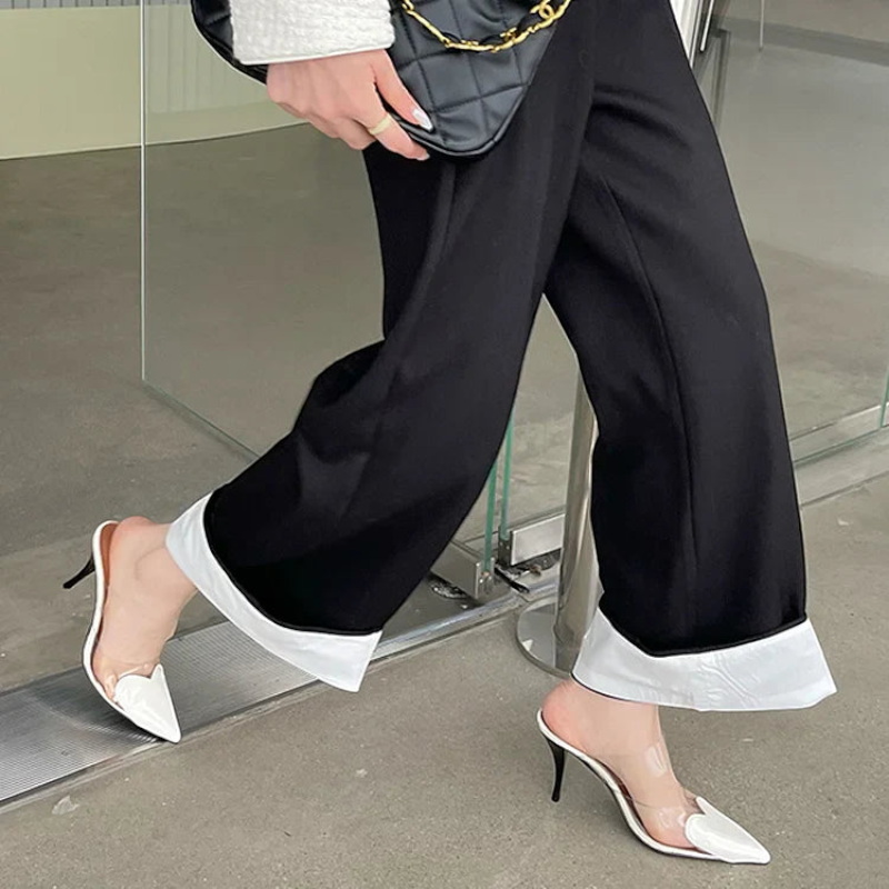 Pointed Toe Transparent Women’s Slippers