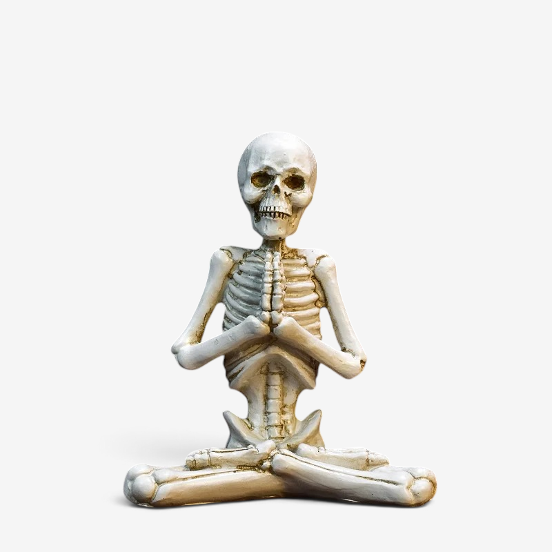 Spooky Skeleton Resin Figurine for Halloween