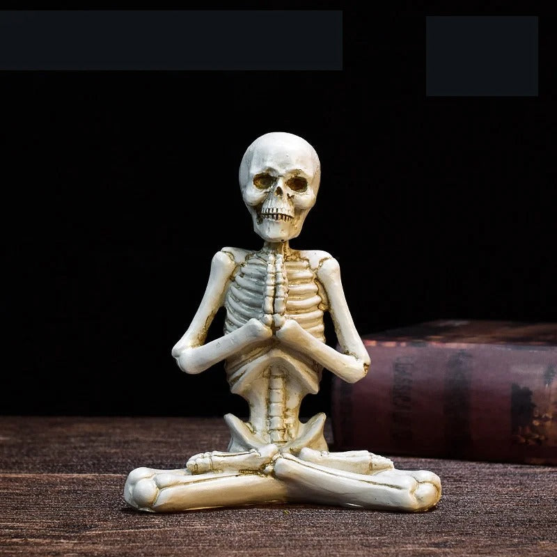 Spooky Skeleton Resin Figurine for Halloween