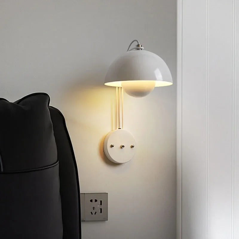 LumiShroom - Wall Light Mushroom-Inspired Design with Soft Ambient Glow | Elegant Minimalist Accent for Bedroom, Hallway, or Cozy Corner | Whimsical Decorative Lighting for Modern Interiors