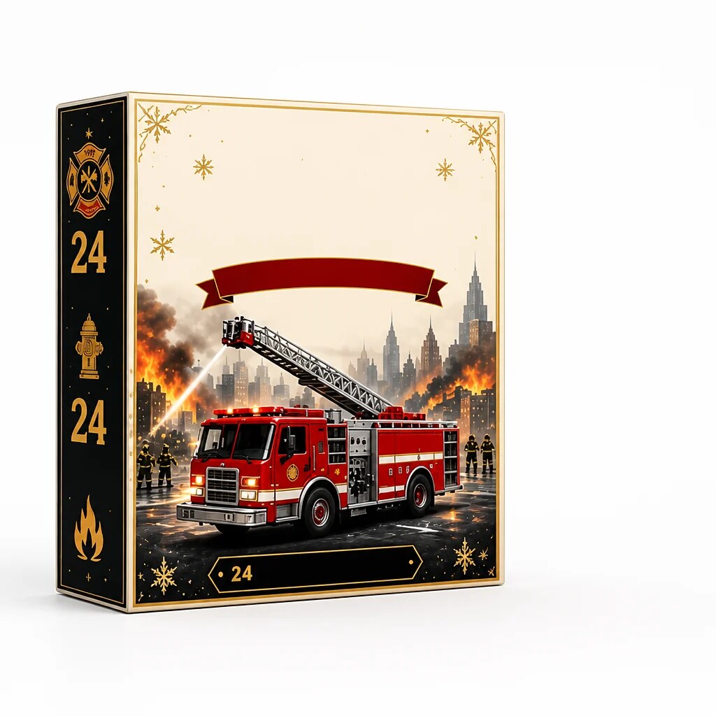 Flamemas - Adventi naptár 24 tűzoltó figurával és felszereléssel