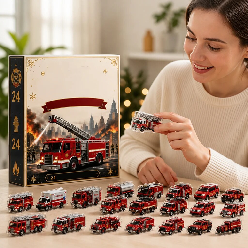 Flamemas - Adventi naptár 24 tűzoltó figurával és felszereléssel