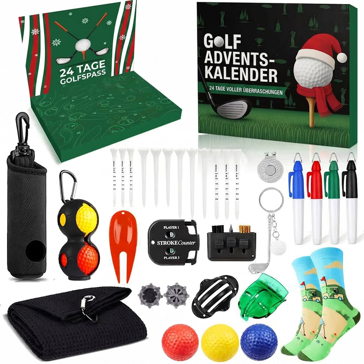 Golfglimmer - Golf adventi naptár 24 kiegészítővel
