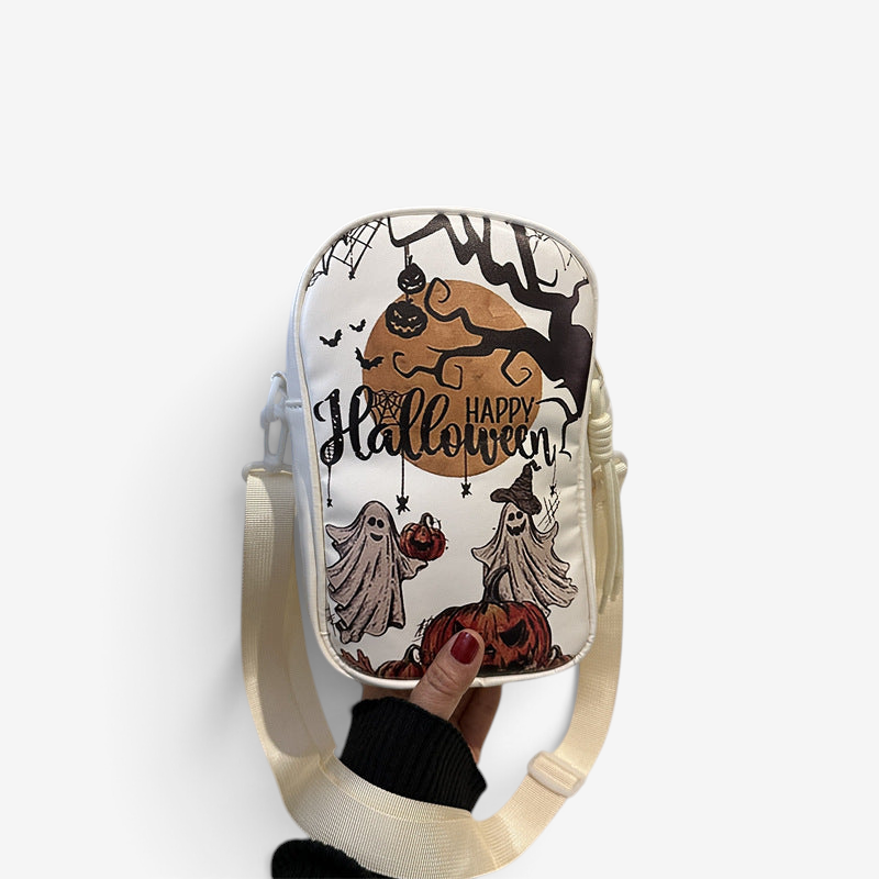 Chic Halloween Pumpkin Crossbody Bag