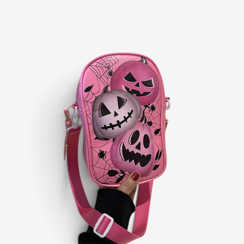 Chic Halloween Pumpkin Crossbody Bag