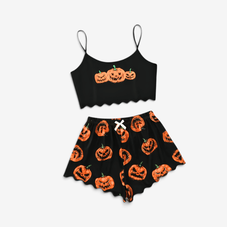 Bella - Halloween Sleepwear Set with Whimsical Ghost Designs