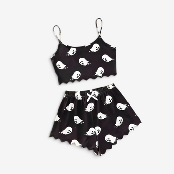 Bella - Halloween Sleepwear Set with Whimsical Ghost Designs