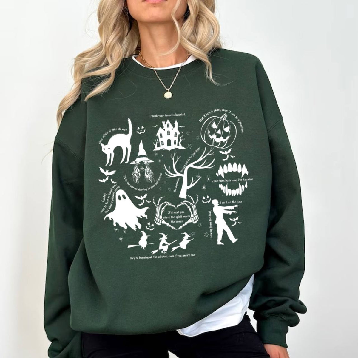 Halloween Graphic Sweatshirt for Women