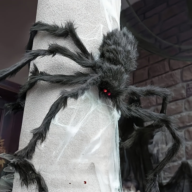 Halloween Spider Decoration Kit with Stretchable Web