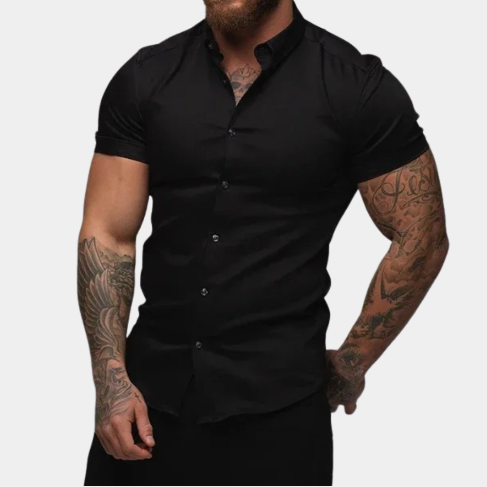 Modern Slim Fit Lorenz Short Sleeve Shirt