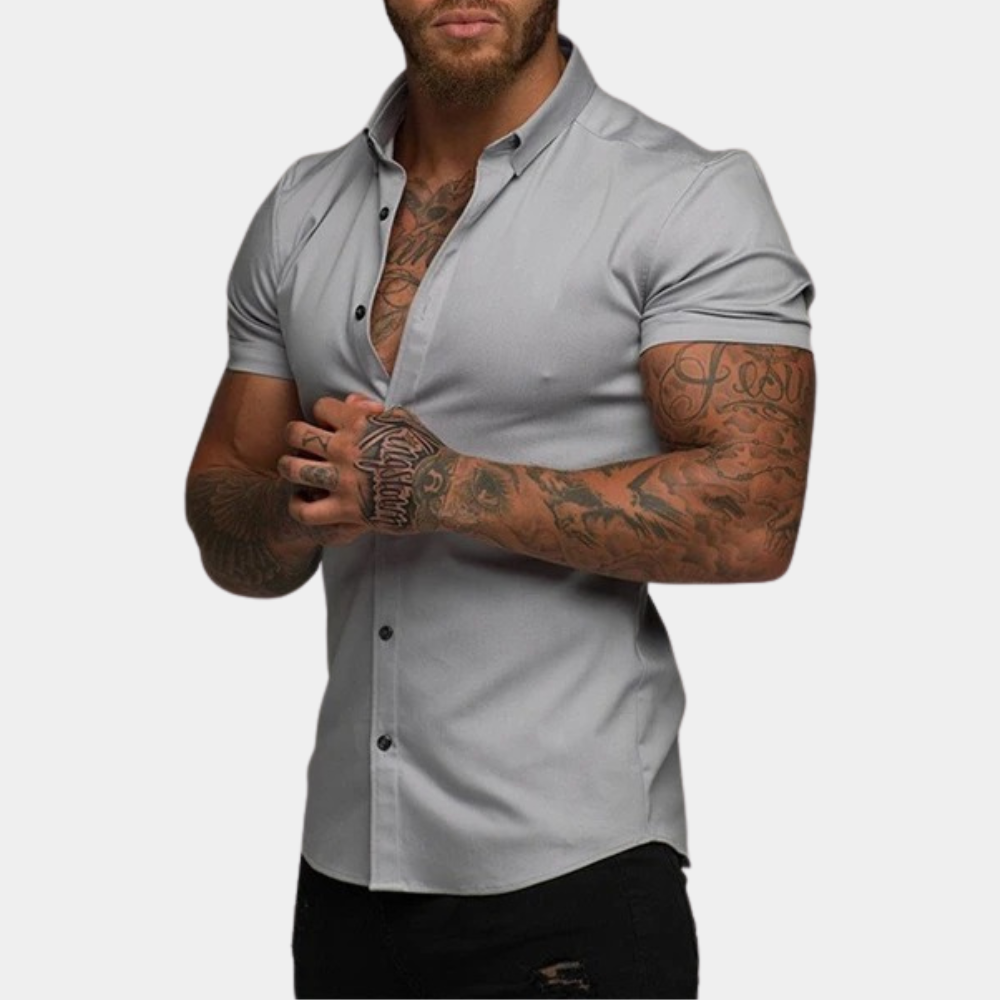 Modern Slim Fit Lorenz Short Sleeve Shirt
