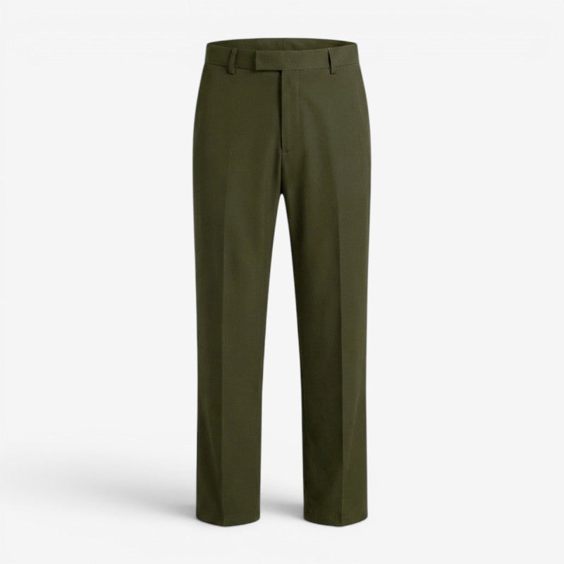 Men's Tailored Comfort Fit Cotton Trousers