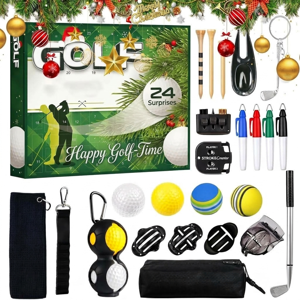 FairwayBox - Golf adventi naptár 24 darabos golf kiegészítő készlettel