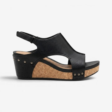 Women's Wedge Sandals with Adjustable Strap and Platform Sole